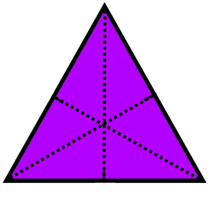 ارتفاع های مثلث متساوی الاضلاع