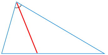 نیم‌ساز زاویه راس مثلث